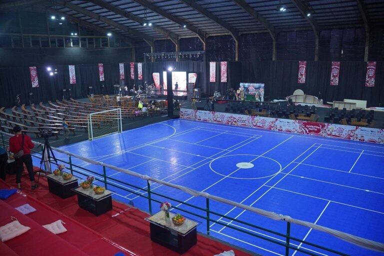 Lap Futsal set up panggung